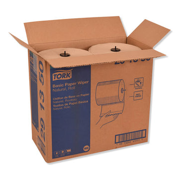 Tork® Basic Paper Wiper Roll Towel, 7.68" X 1150 Ft, Natural, 4 Rolls-carton freeshipping - TVN Wholesale